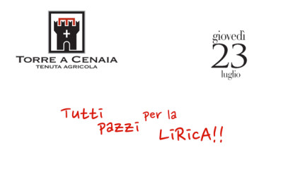 Giovedì 23 luglio siamo… TUTTI PAZZI PER LA LIRICA