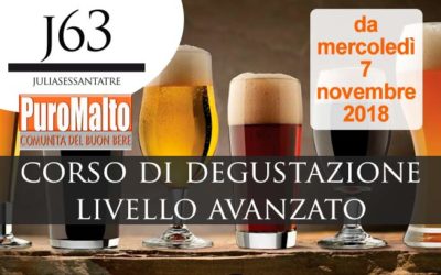 Dal 7 novembre 2018 – Corso di Degustazione Birra Livello Avanzato